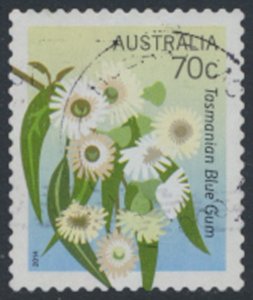 Australia SC# 4060 Flowers 2014 Used Blue Gum  details & scan