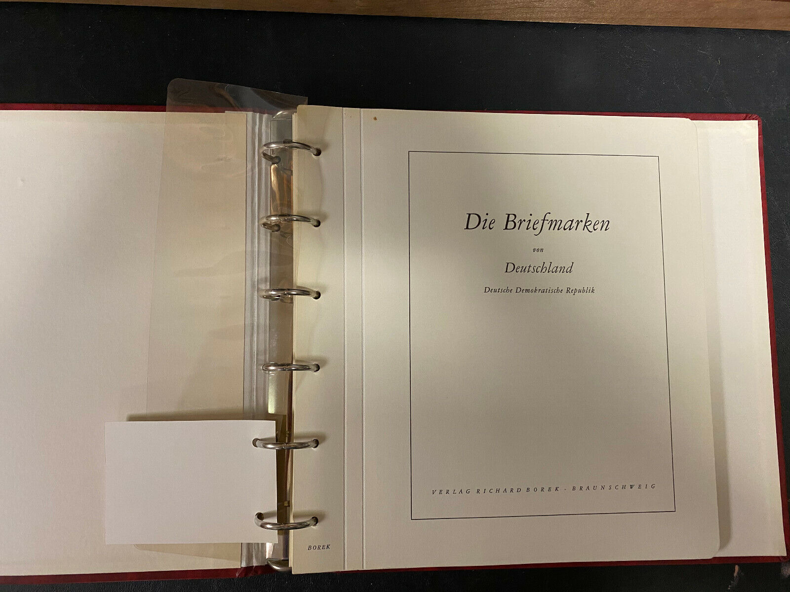 Germany DDR Borek Hingless Stamp Album, 196270, In 2 Binders, JFZ