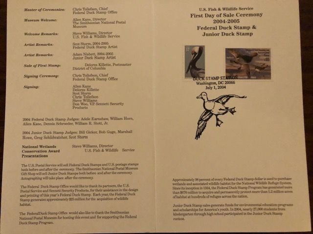 RW71 - First Day Ceremony Brochure and Stamp -