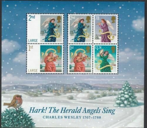 GB QEII 2007 Christmas Miniature Sheet MS2795 Superb U/M Condition & Under Face