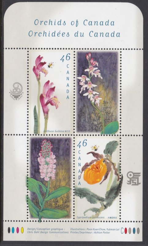 1790b Canadian Orchids SS MNH