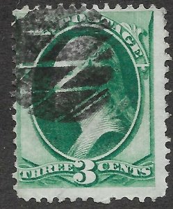 Scott # 147 3c Washington Fancy Cancel 