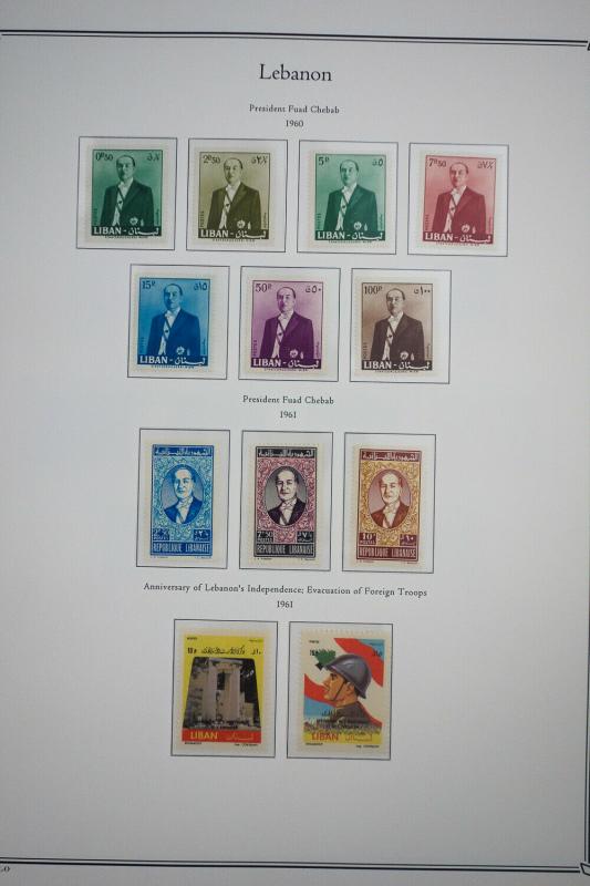 Lebanon Stamps mint NH 1960-1967 w/Commems & Air Mails