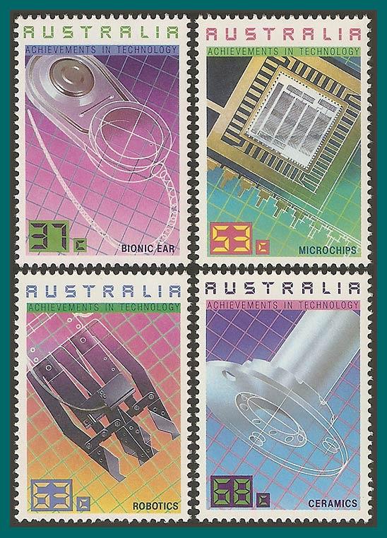 Australia 1987 Technology, MNH  #1036-1039,SG1082-SG1085