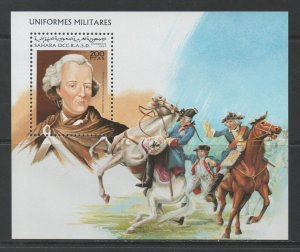 Thematic Stamps Others - SAHARA 1993 UNIFORMS M/S EL GRANDE mint