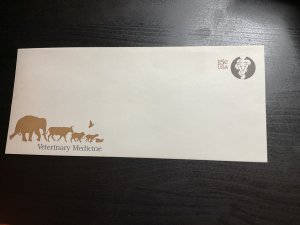 US SC# U595 Veterinary Medicine Unused Large Envelope