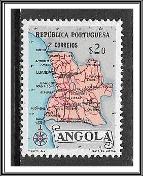 Angola #387 Map MNH