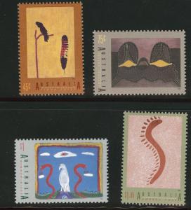 AUSTRALIA Scott 1336-9 MNH** 1993 Aboriginal Art set