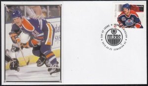 CANADA # 2946.6 MARK MESSIER HOCKEY STAMP on FIRST DAY COVER