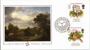 Great Britain, Worldwide First Day Cover, Cats, Art, Europa