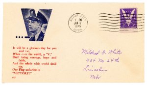 1945 US World War II Patriotic Cover It will be a glorious day for you and...