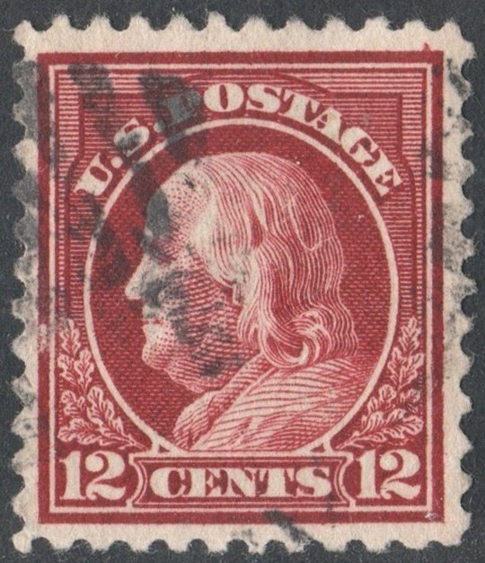 SC#512a 12¢ Franklin Single (1917) Used