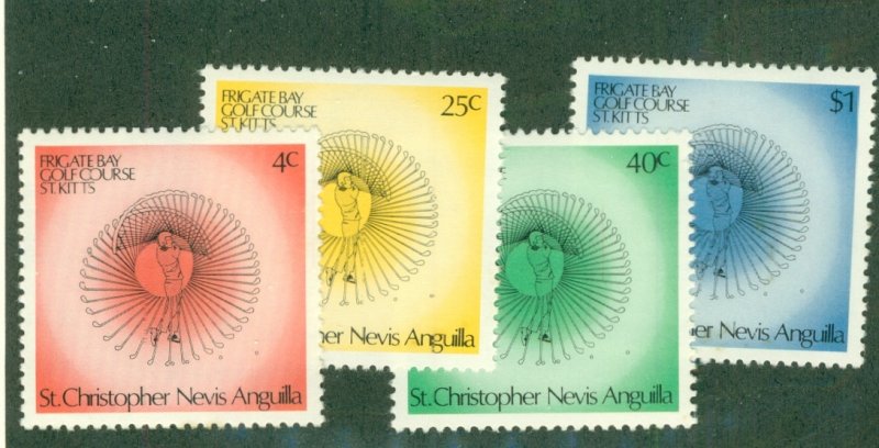 ST CHRISTOPHER,NEVIS _ ANGUILLA 308-11 MNH CV$ 5.45 BIN$ 2.75