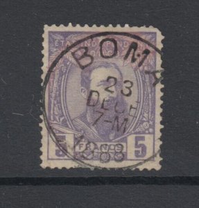 Belgian Congo, Scott 11, used, black Boma cancel