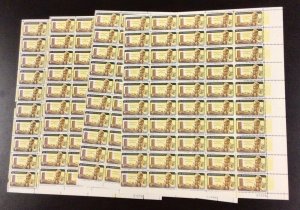 1204 Dag Hammarkjold, U.N. “Error” Lot of 4 sheets MNH 4 c Sheet of 50 FV $2