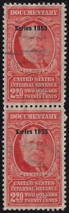 R637 Used Pair VF. $2.20 Documentary. [00251]
