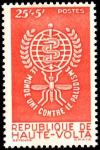 UPPER VOLTA 1962 MALARIA MNH**