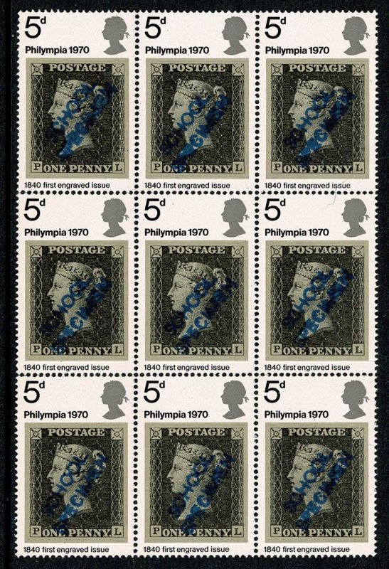 GB 1970 Philympia 5d. SCHOOL SPECIMEN Overprint.