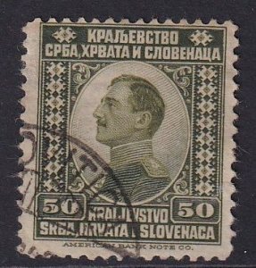 Yugoslavia   #7  used 1921  King Alexander  50p