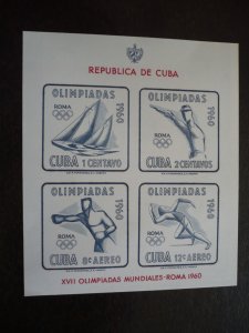 Stamps - Cuba - Scott# C213a - Souvenir Sheet