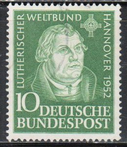 Germany,  10pf Martin Luther (SC# 689) Used