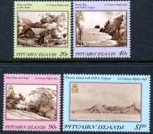 PITCAIRN IS. Sc#291-294 1987 Paintings Complete Set Mint OG NH