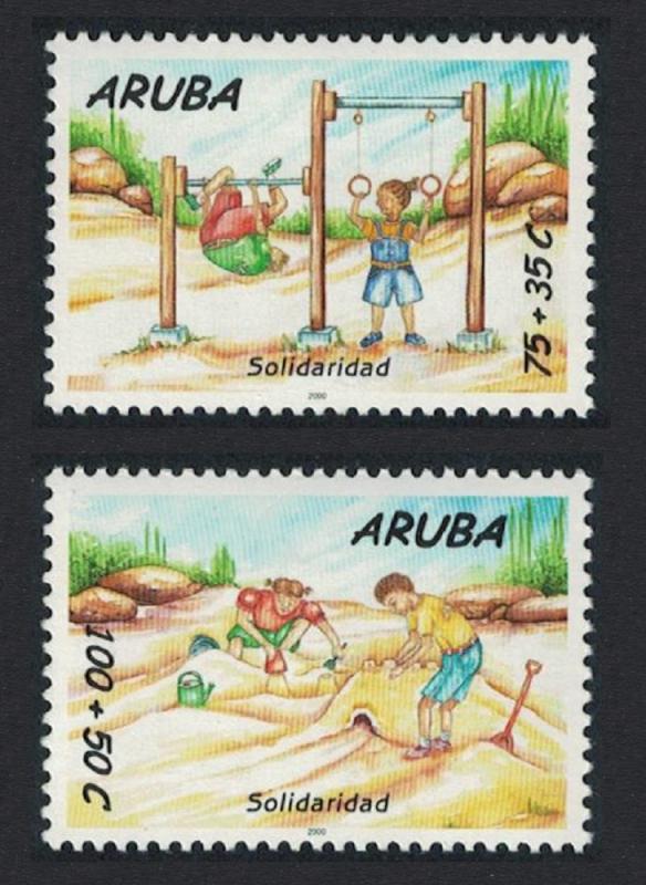 Aruba 'Solidarity' 2v issue 2000 SG#280-281