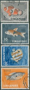 Singapore 1962 SG66-72 Tropical Fish (4) FU