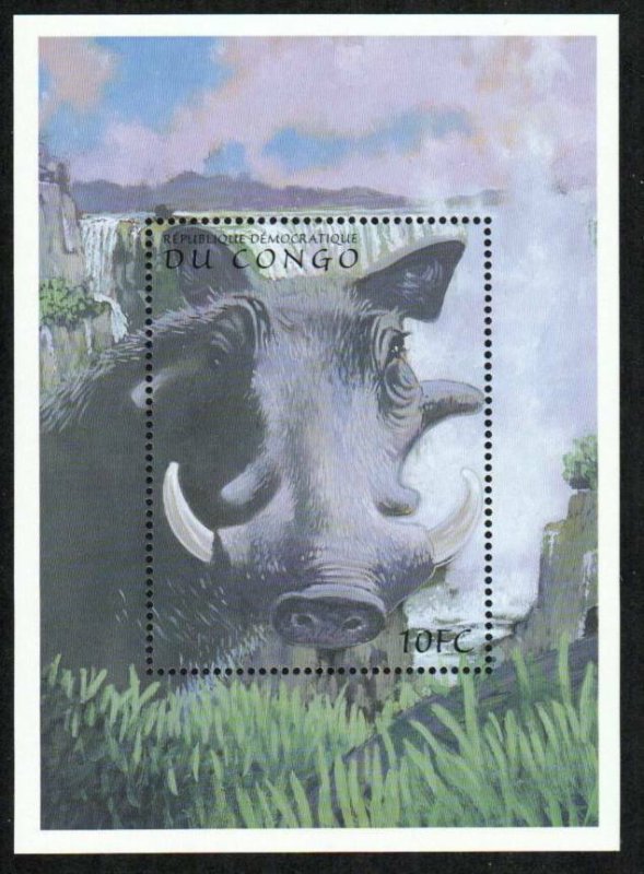 Zaire Stamp 1516  - Warthog