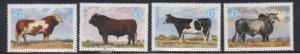 Zambia 418-21 Cattle Mint NH