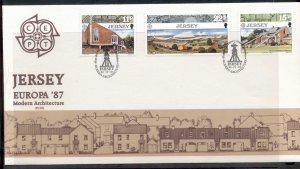 Jersey 1987 Europa Architecture FDC