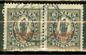 KH: Germany Bavaria 270A used pair, signed CV $190