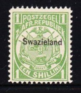 Album Treasures Swaziland Scott # 5 1sh Swaziland Overprint Mint NH