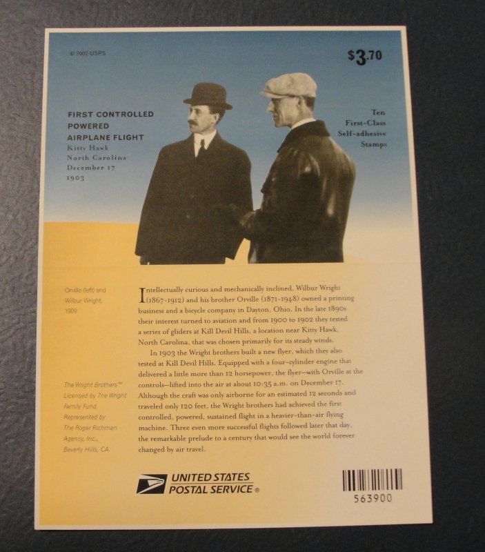 US Sc. #3783 Mini Sheet – MNH