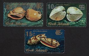 Cook Is. Shells 3c Ovpt 1979 MNH SG#646-648