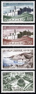 Tunisia Stamps # C17-20 MLH VF Scott Value $105.00