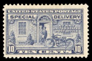 United States, Special Delivery #E12 Cat$45, 1922 10c gray violet, hinged