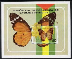 St Thomas & Prince Islands 1979 Butterflies perf m/sh...