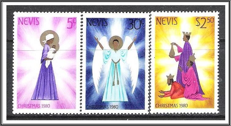 Nevis #118-120 Christmas MNH