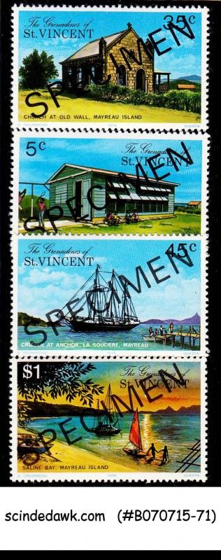 GRENADINES OF ST. VINCENT - 1976 MARREAU ISLAND - 4V - MINT NH SPECIMEN