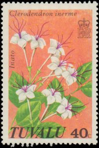 Tuvalu #92-95, Complete Set(4), 1978, Flowers, Never Hinged