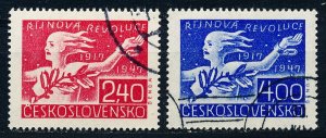 Czechoslovakia #338-339  Set of 2 CTO