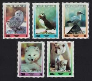 Caribic Snowy Owl Puffin Birds Polar Bear Fauna 5v 2003 MNH SG#4677-4681