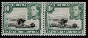 KENYA UGANDA TANGANYIKA GVI SG135a, 10c MOUNTAIN RETOUCH, NH MINT. Cat £110.