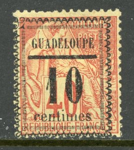 Guadeloupe 1889 French Colony 10¢/40¢ Stanley Gibbons #12 Mint  D886