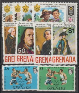 Grenada SC C20-1, C23-26, C29-32 Mint Never Hinged