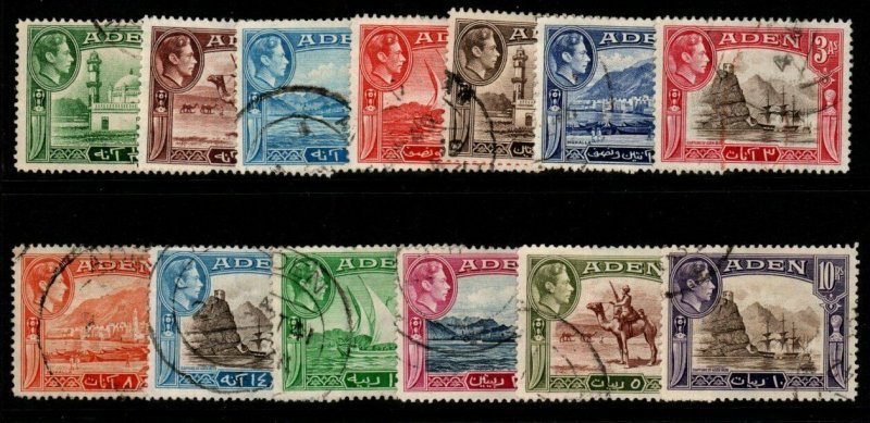 ADEN SG16/27 1939 DEFINITIVE SET FINE USED 