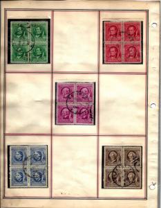 859-893 Mint and Used... Blocks of 4... (2) Complete Sets... SCV $196.60