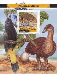 St Thomas - 2021 Extinct Birds, Caracara - Stamp Souvenir Sheet - ST210616b