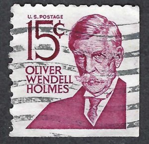 United States #1288B 15¢ Oliver Wendell Holmes (1978). From booklet. Used.